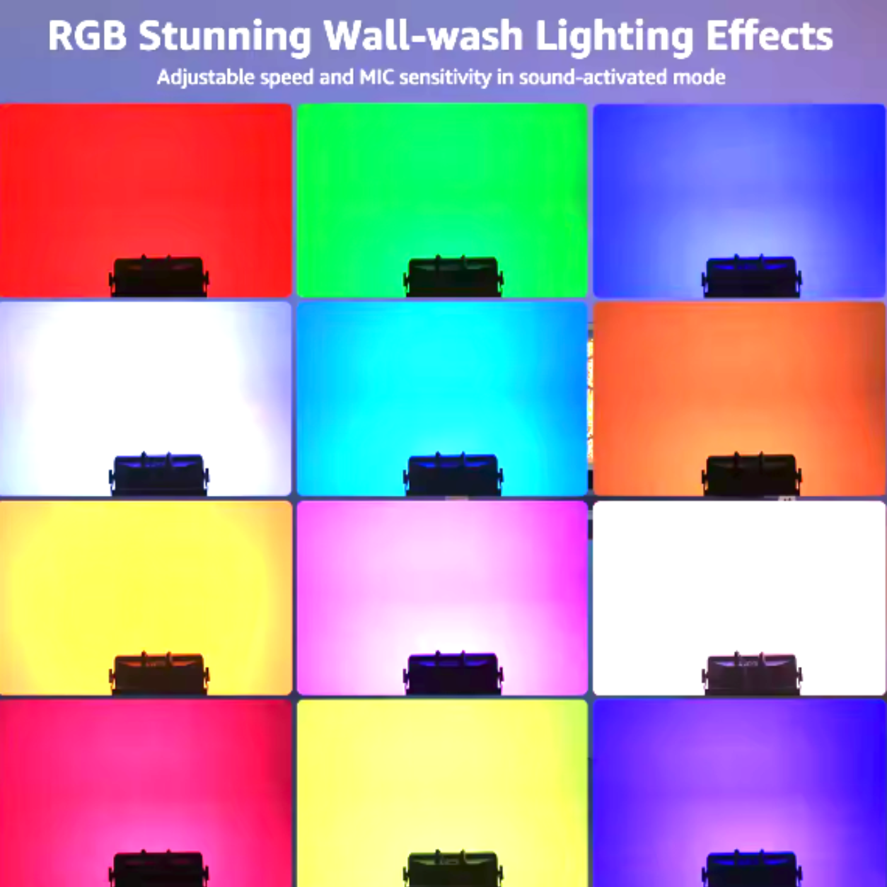 alpha-lumentec 150W Retro Bühnenlicht – RGB COB LED Wall Washer mit DMX & Strobe