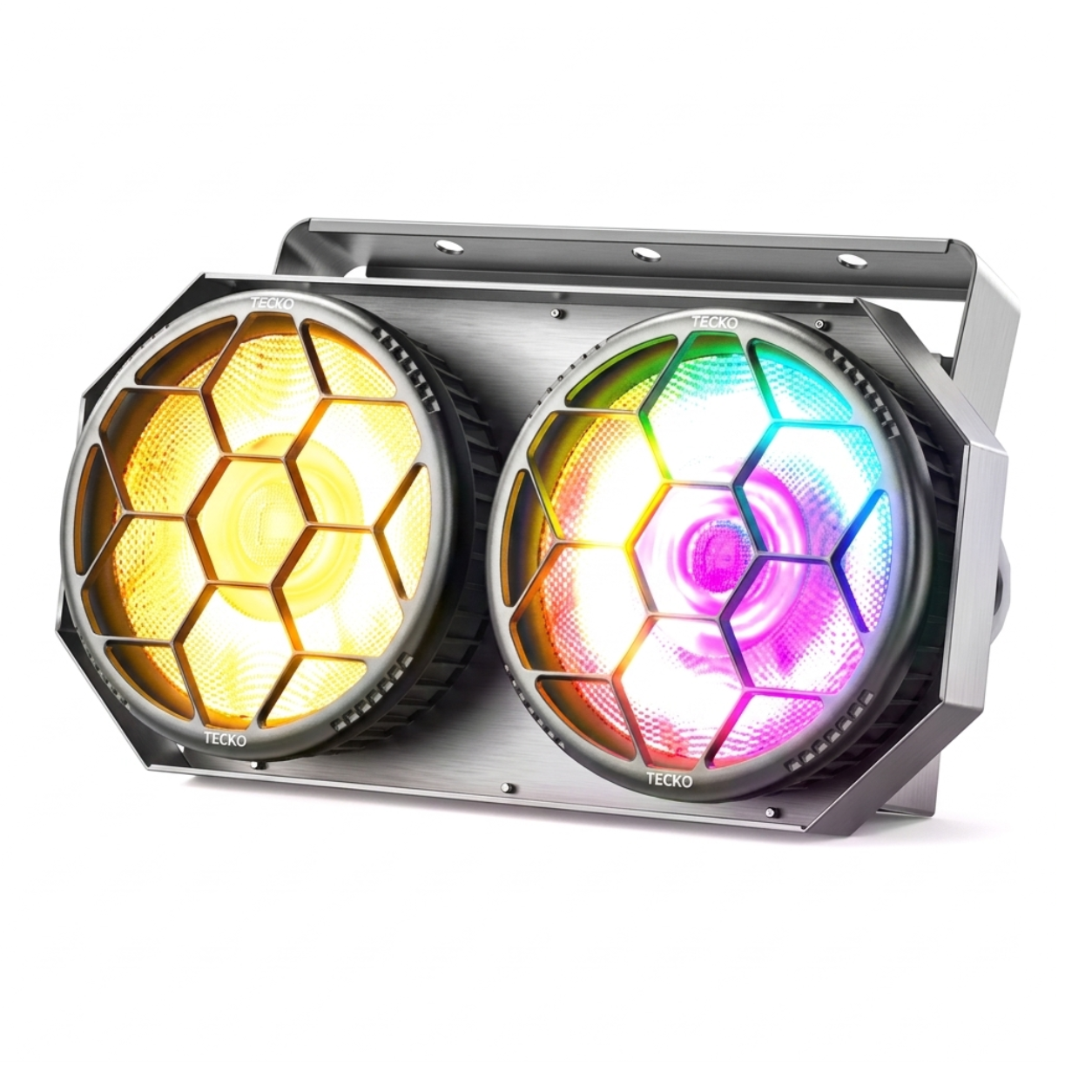 alpha-lumentec 260W Dual-Color COB LED Par – 2-Augen mit DMX512