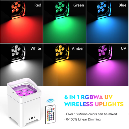 Alpha-Lumentec 4x RGBWA+UV Akku Par Set Inkl. Tasche
