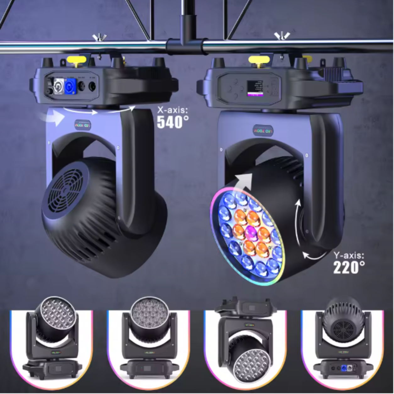alpha-lumentec - 220W Zoom Wash Moving Head
