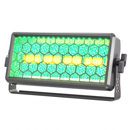 alpha-lumentec 150W Retro Bühnenlicht – RGB COB LED Wall Washer mit DMX & Strobe