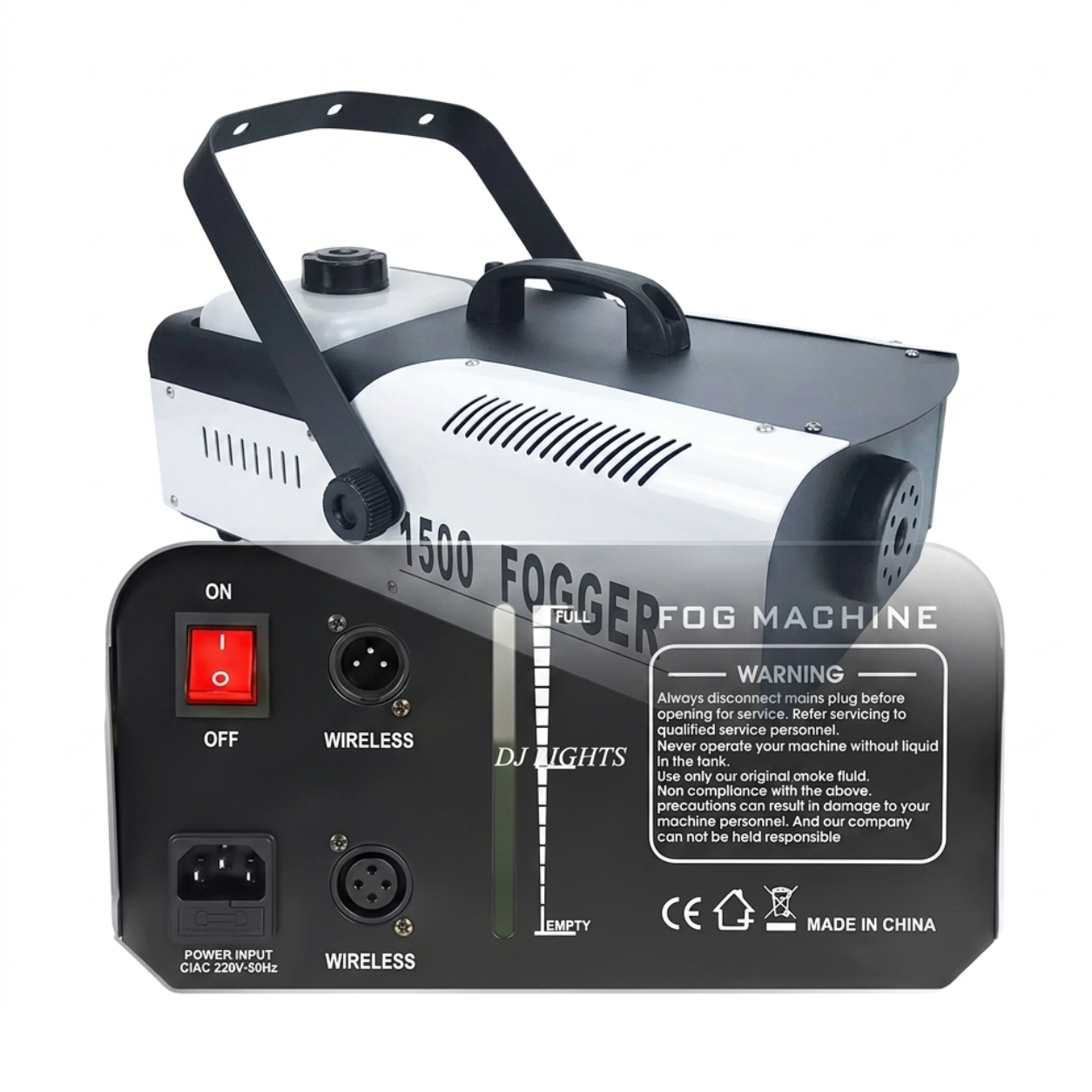 alpha-lumentec - 1500W Nebelmaschine – Starker Nebelausstoß für Bühne & Events