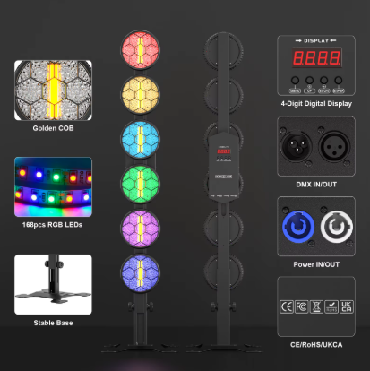 alpha-lumentec - 350W 6-LED COB Vintage Licht