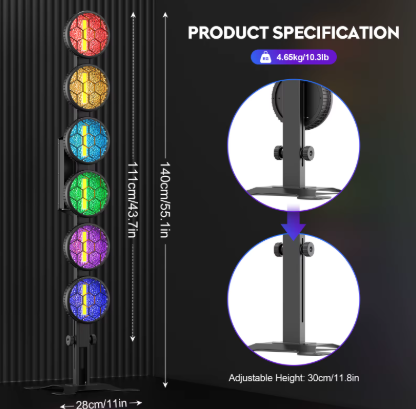 alpha-lumentec - 350W 6-LED COB Vintage Licht