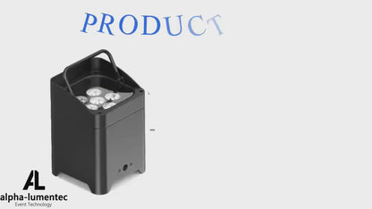 Alpha-Lumentec 4x RGBWA+UV Akku Par Set Inkl. Tasche